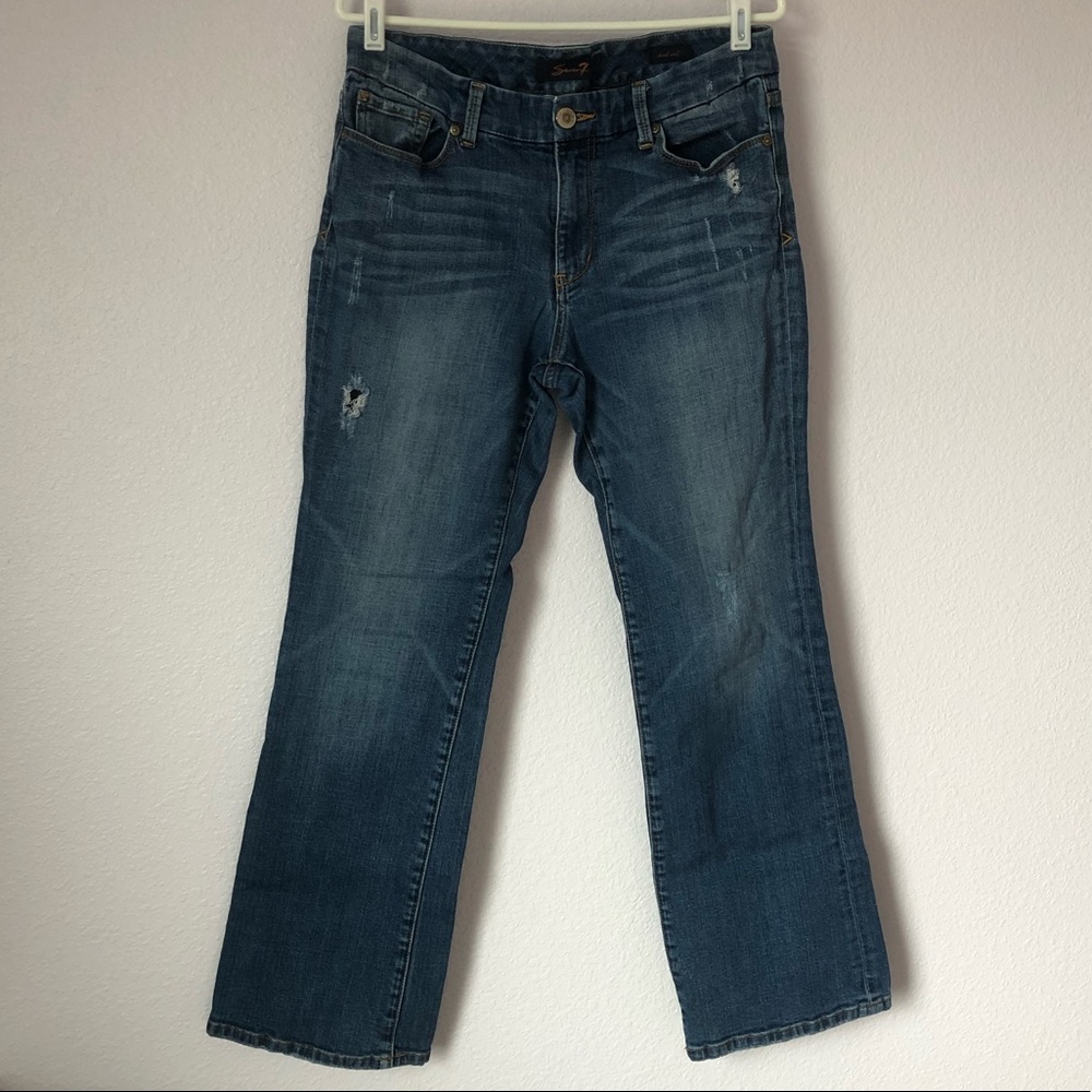 Seven 7 Boot Cut Jeans, size 12, Blue